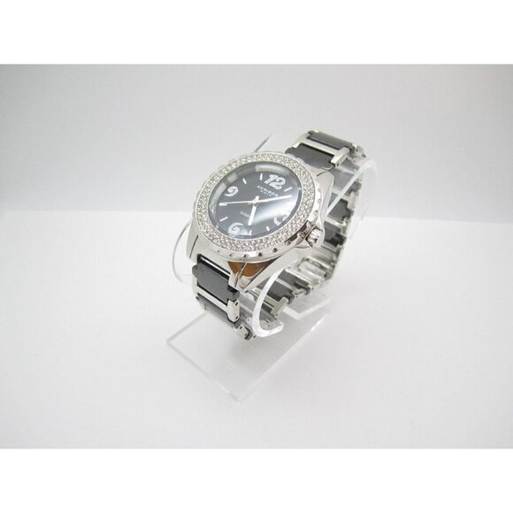 Women Akribos XXIV Crystal Cermaic Quartz WR Analog 42mm Dial Round Watch (G298) - Picture 6 of 11